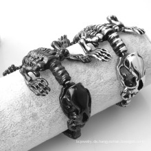 New Hip -Hop -Stil Silber Goldschmuck Edelstahl Schmuck Dinosaurier Skelettarmband